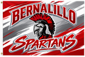 Bernalillo Spartans Red & White Flag